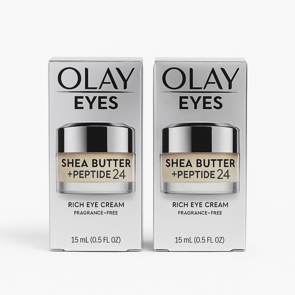 Bundle of 2 Olay Eyes Shea Butter + Peptide 24 Rich Eye Creams